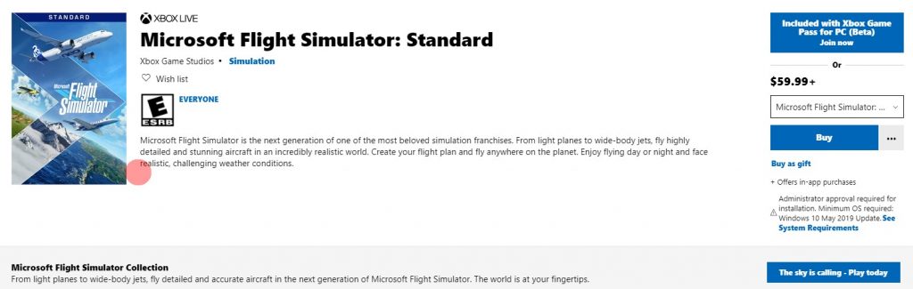 Microsoft Flight Simulator website