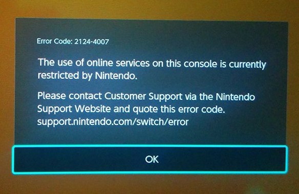 play online on banned switch