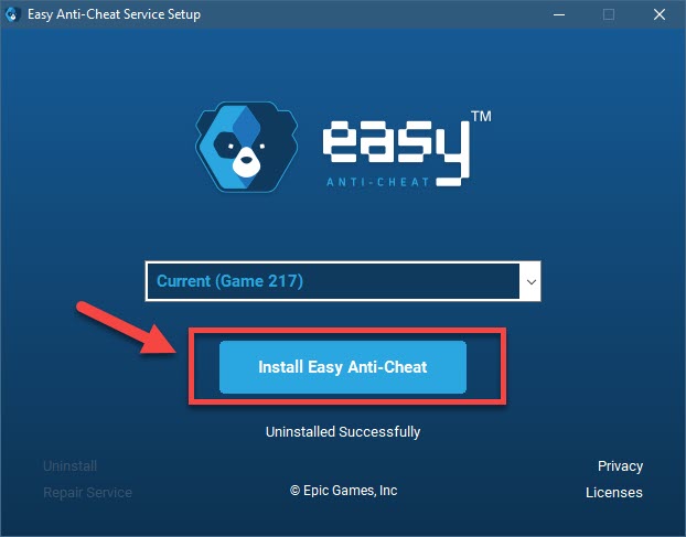 install easy anti-cheat