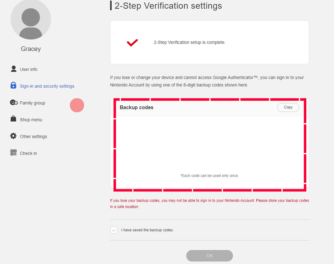 google authenticator nintendo