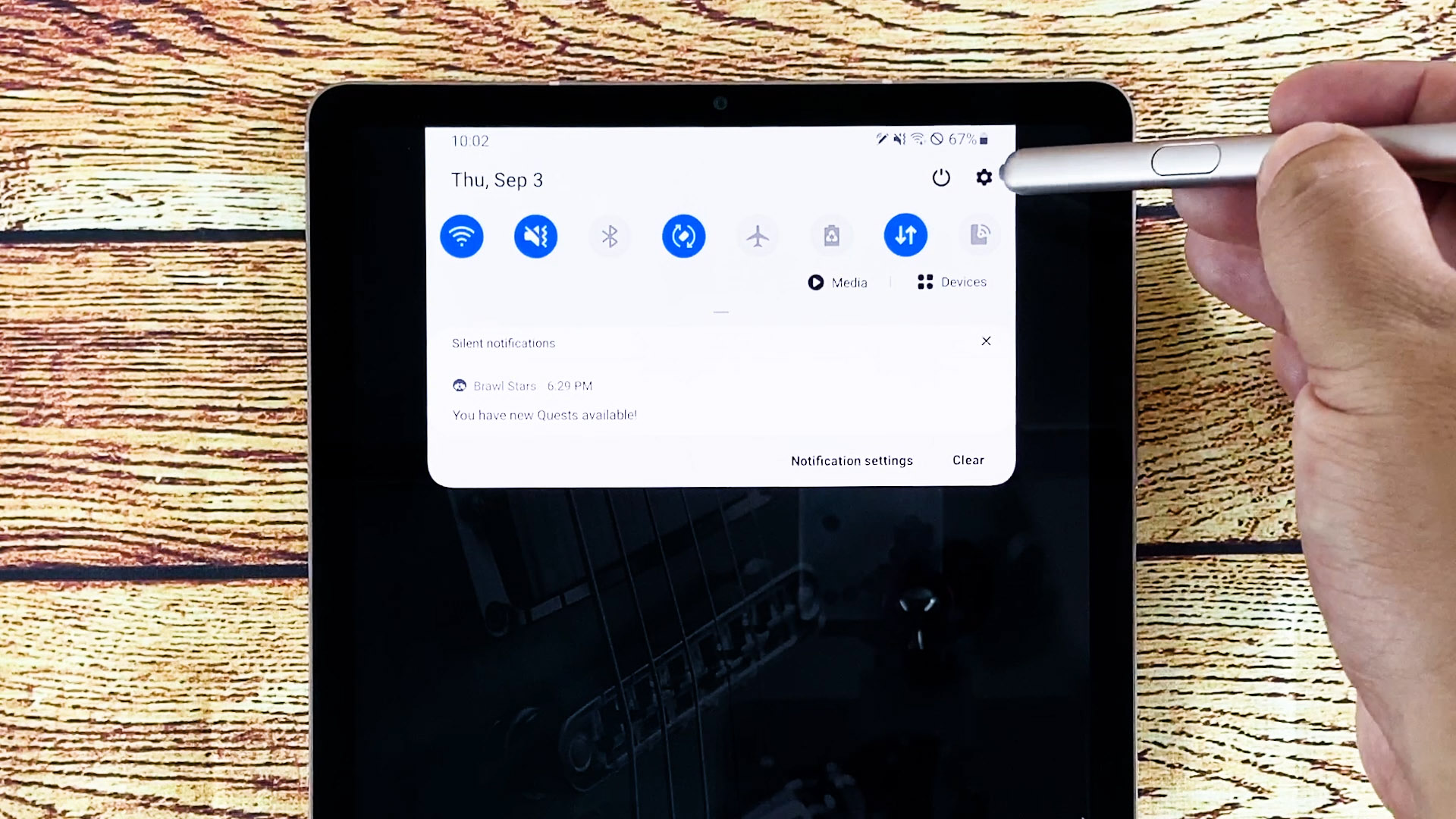 How To Enable Battery Percentage On Galaxy Tab S6 Status Bar