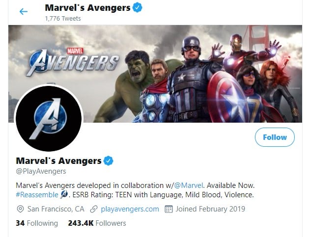 Avengers Twitter