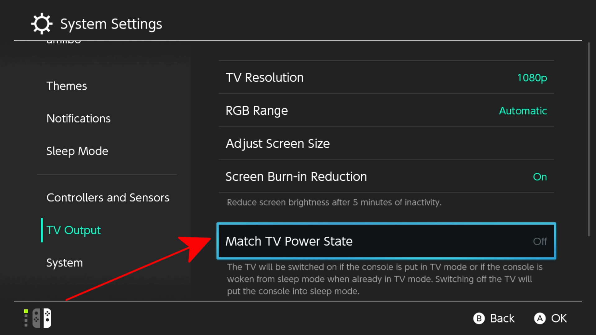 Match TV Power State