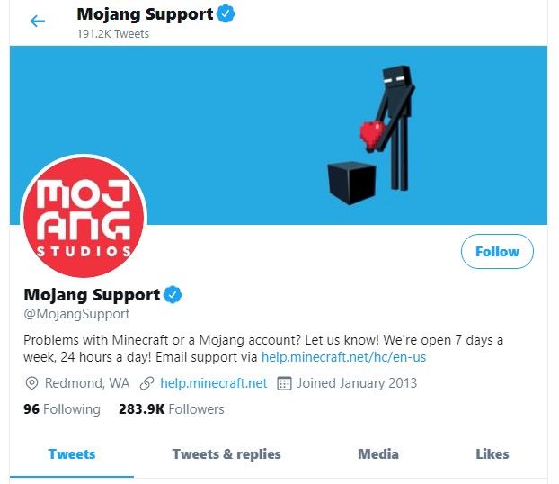 Mojang Support