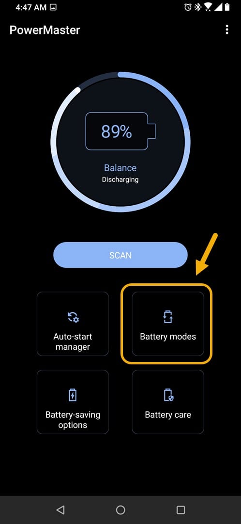 battery modes