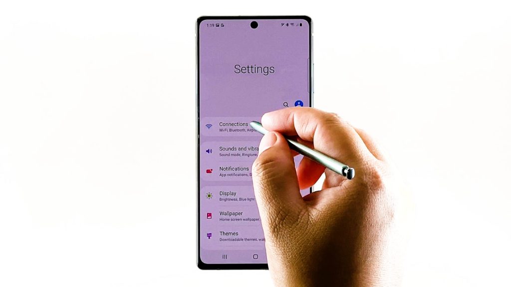 bluetooth tethering galaxy note 20 connections