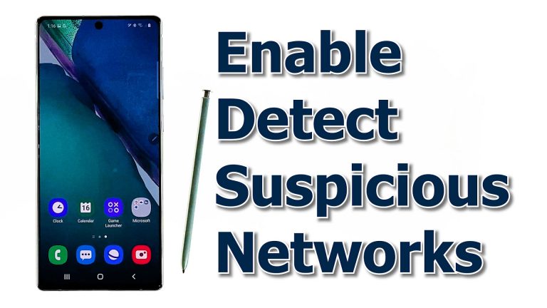 How to Enable Detect Suspicious Networks on Samsung Galaxy Note 20 | Intelligent Wi-Fi