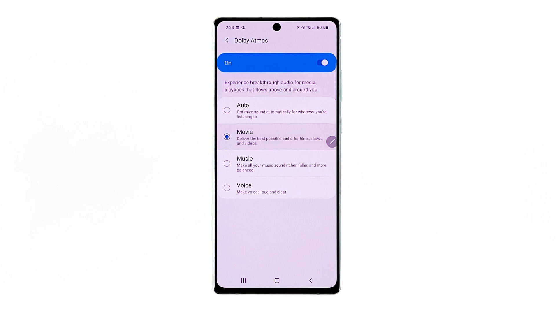 dolby atmos note 8