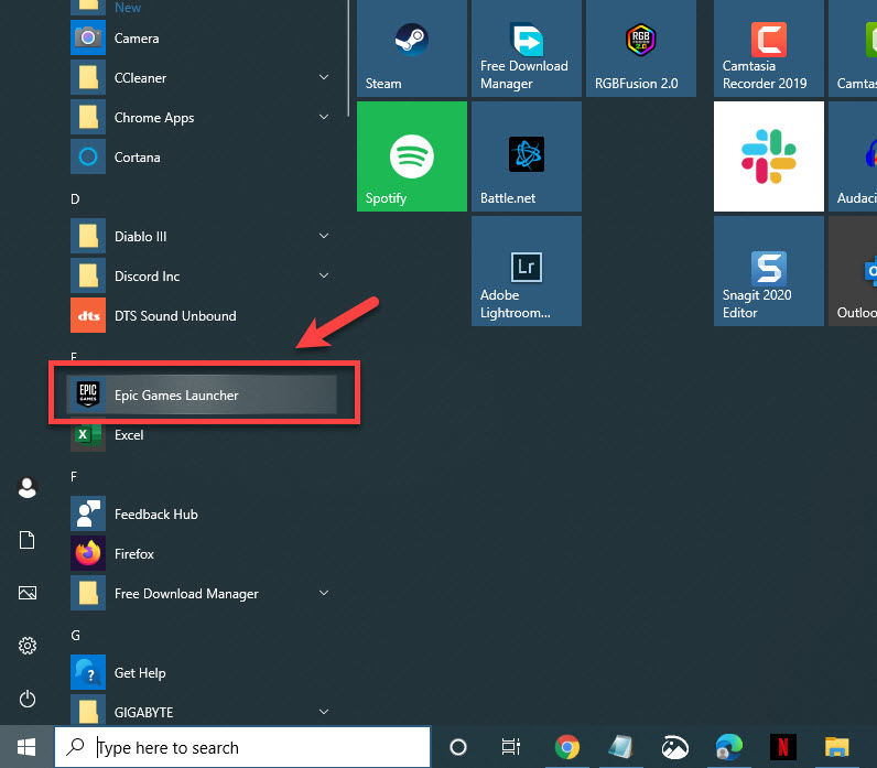 open epic games launcher