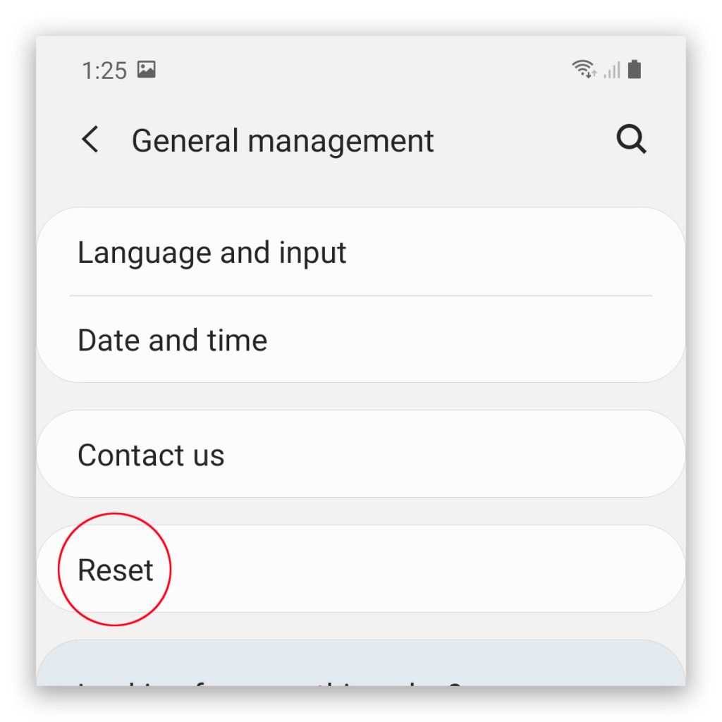 reset accessibility settings galaxy note20 3