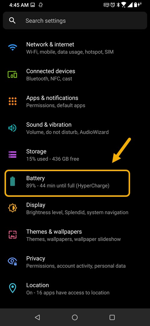 Set up the charging limit of your Asus ROG Phone 3
