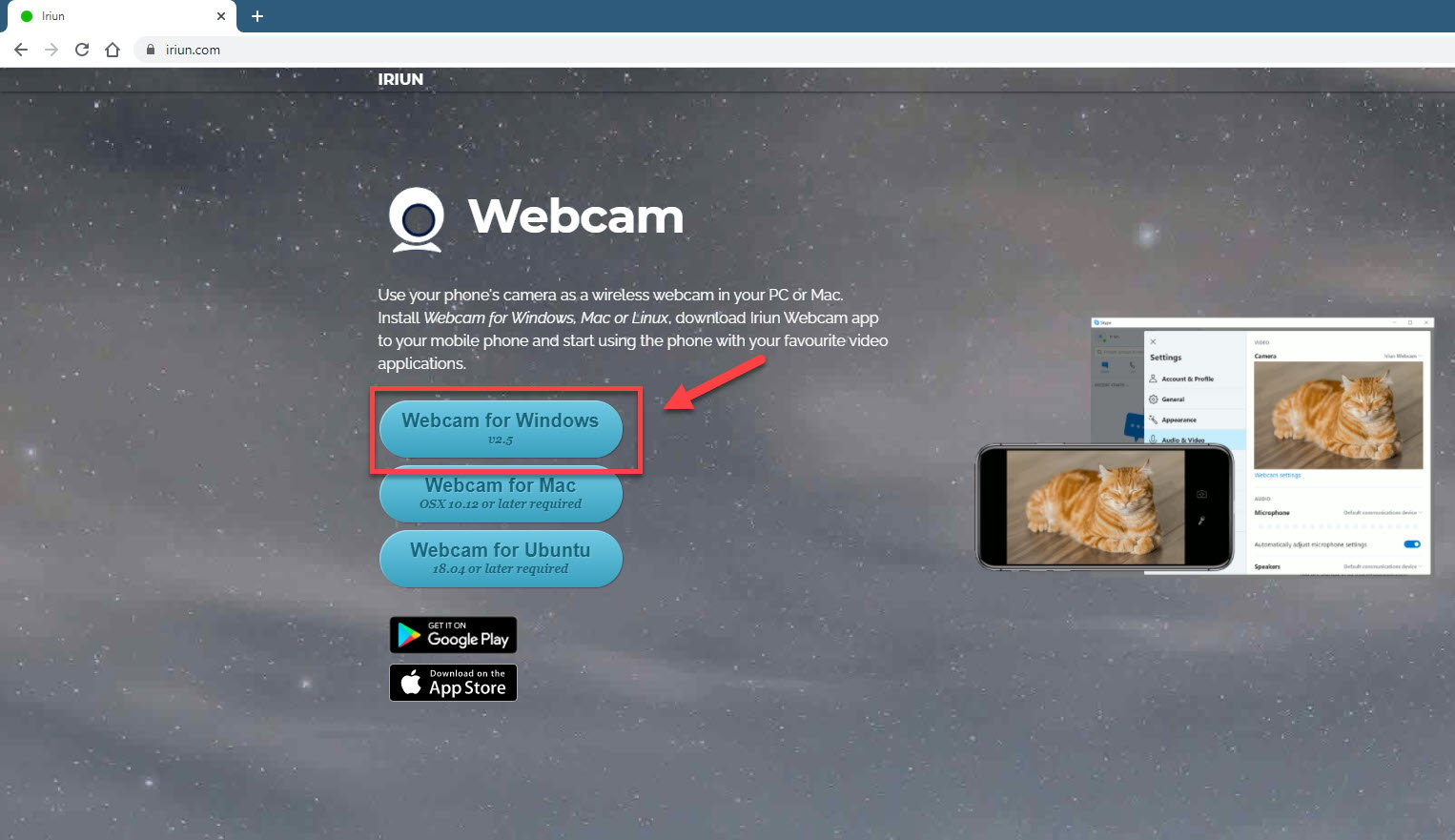 Using your smartphone as webcam in Windows 10