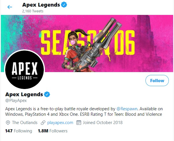 Apex Legends Twitter