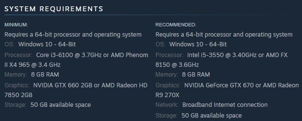 FIFA 21 Steam system requirements