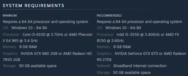 rust for windows system requirements