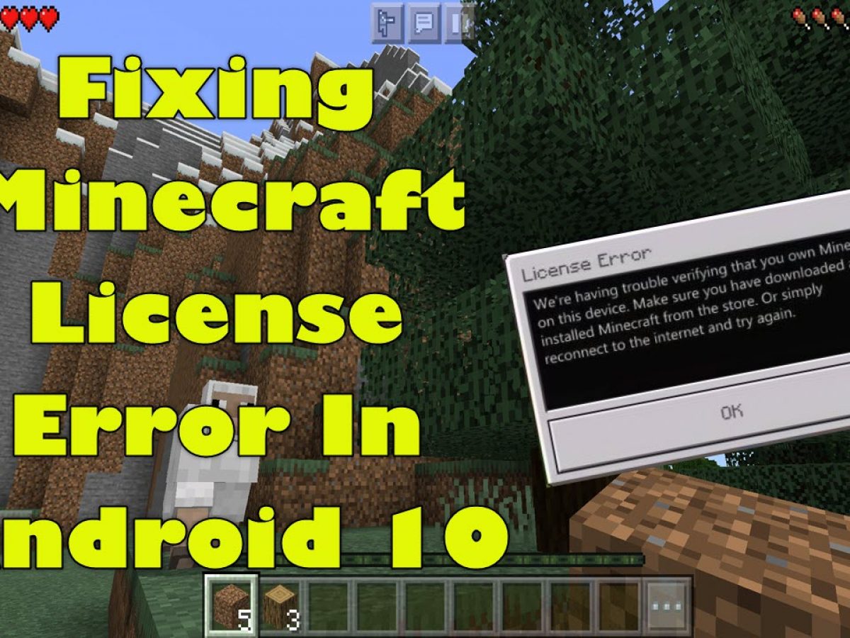 Minecraft License Error In Android 10 Quick Fix The Droid Guy