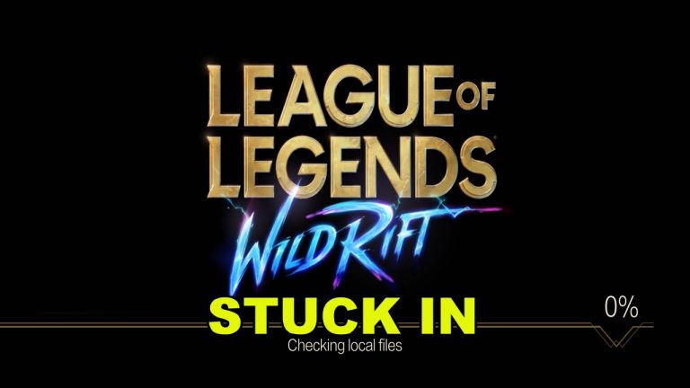 League of Legends Wild Rift Stuck On Checking Local Files Android 10