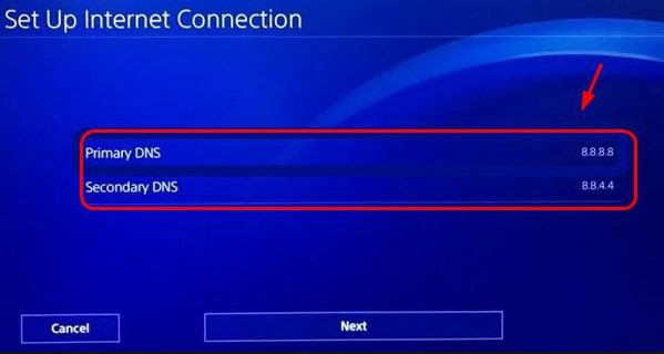 PS4 DNS