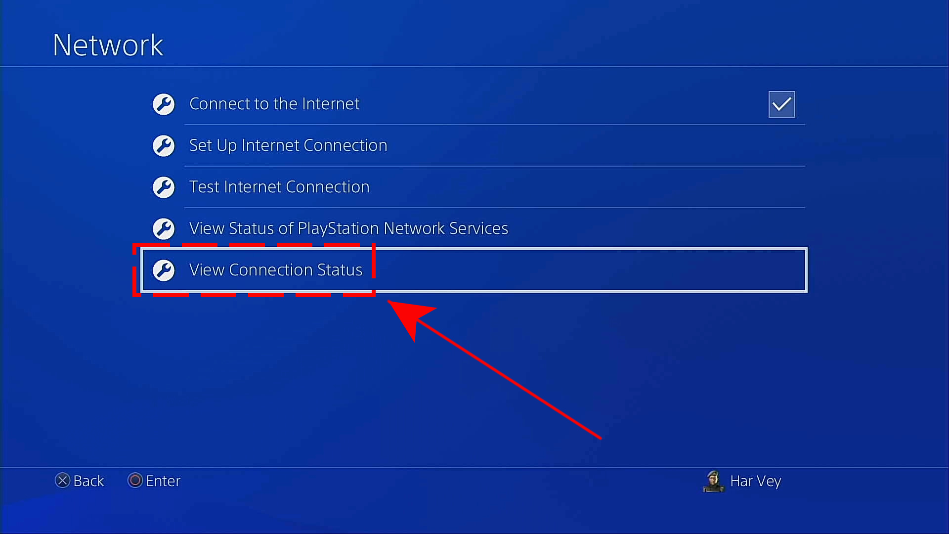 View connection status
