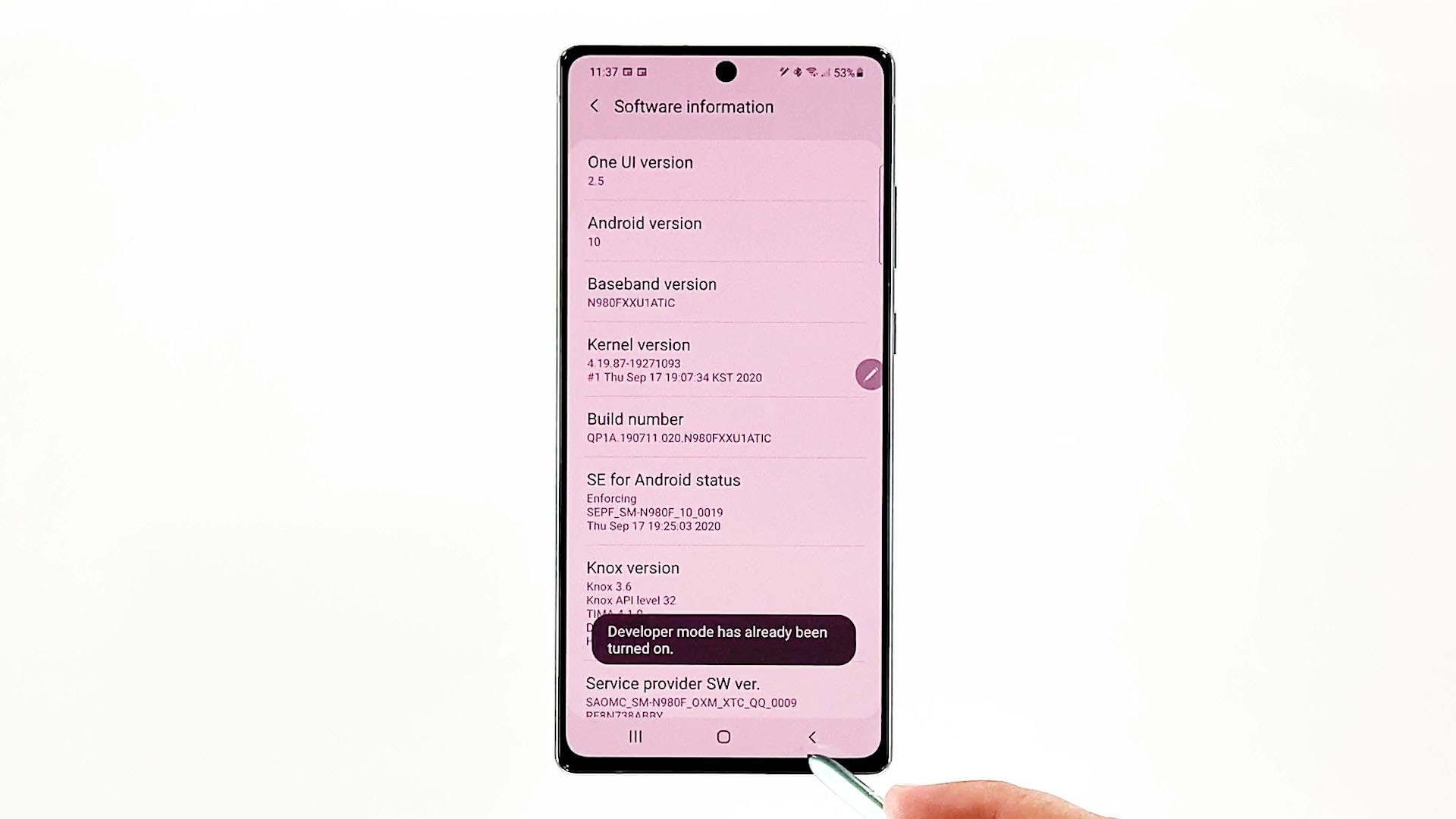 How to Enable Developer Mode on Samsung Galaxy Note 20