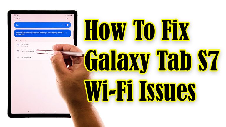 fix galaxy tab s7 wifi issues