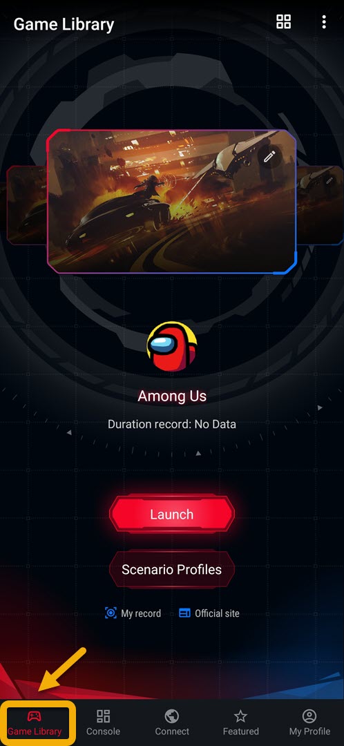 Adjusting the game performance on your ROG Phone 3