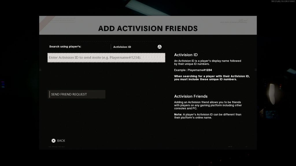 Add Activision Friends
