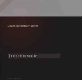 Black Ops Cold War disconnected from server