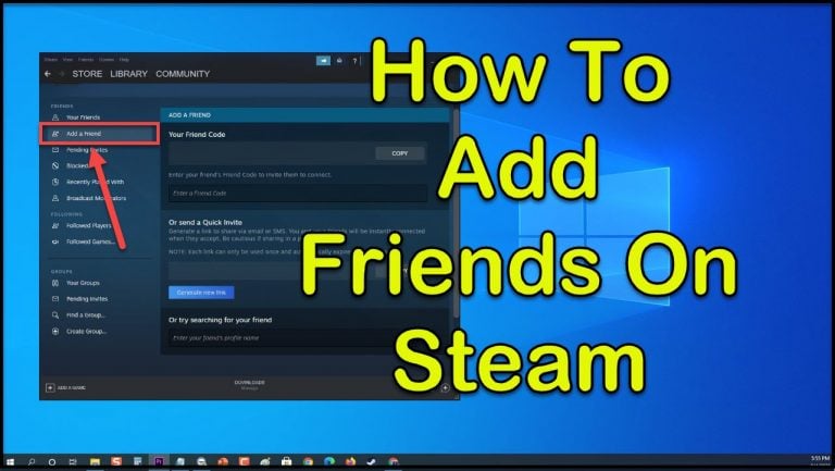 Add Friends On Steam