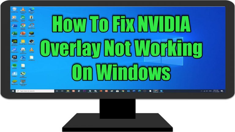 NVIDIA Overlay Not Working