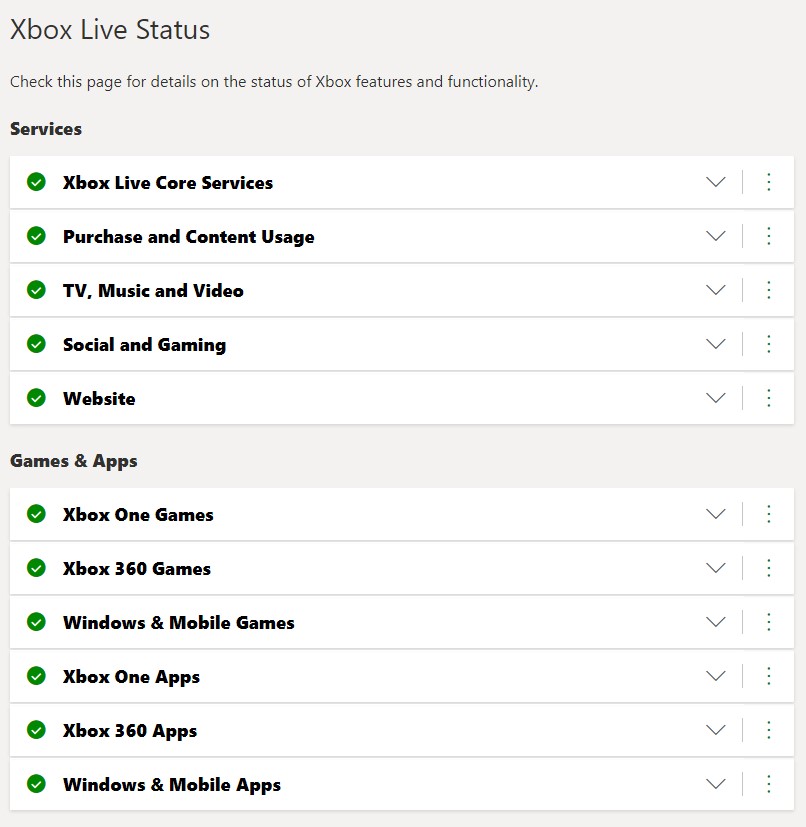 Xbox Live Status