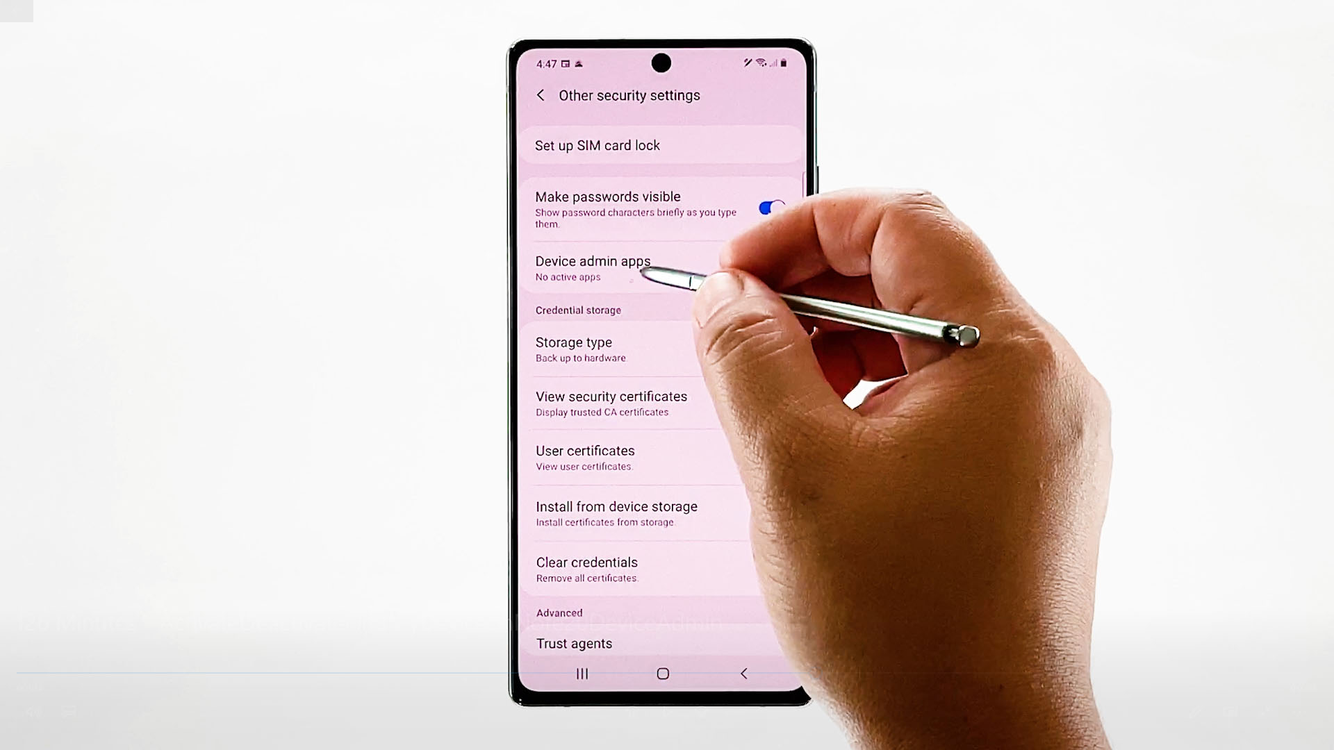 How to Enable/Disable Find My Device on the Galaxy Note 20 Device Admin