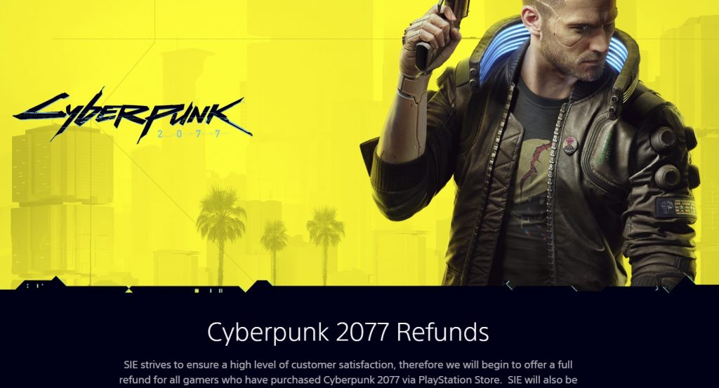 Cyberpunk 2077 refunds