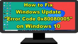 How to Fix Windows Update Error Code 0x80080005 on Windows 10
