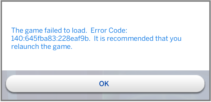 SIMs 4 wont launch error