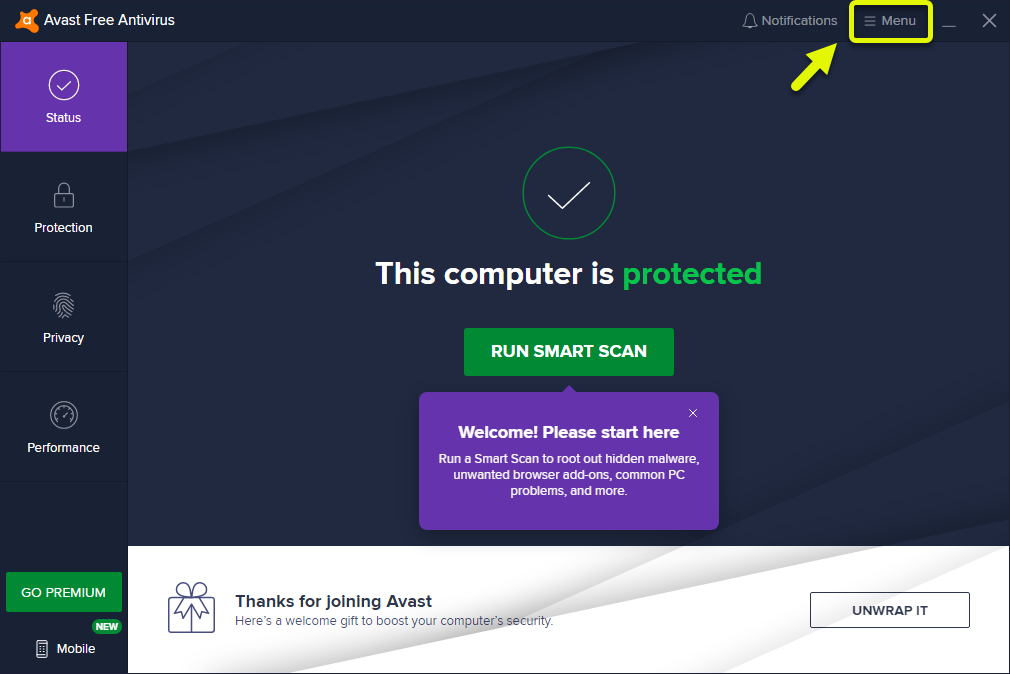 Cannot update the virus definitions of Avast