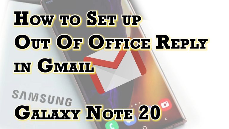 gmail out of office autoreply note20 featured