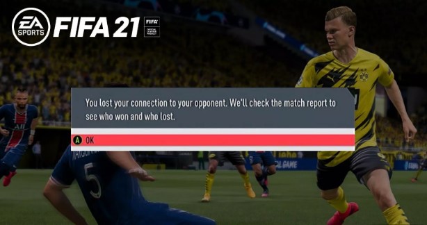 FIFA 21 lost connection to your opponent error