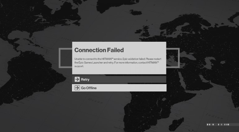 Hitman 3 connection failed error