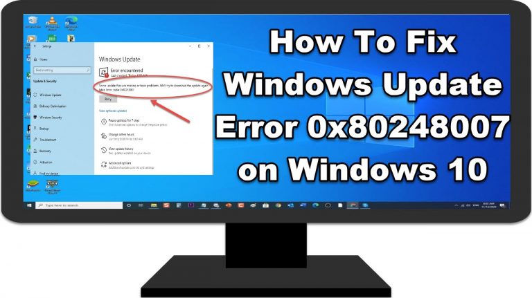 How To Fix Windows Update Error 0x80248007 on Windows 10