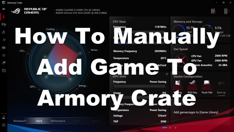 How To Manually Add Game To Armory Crate
