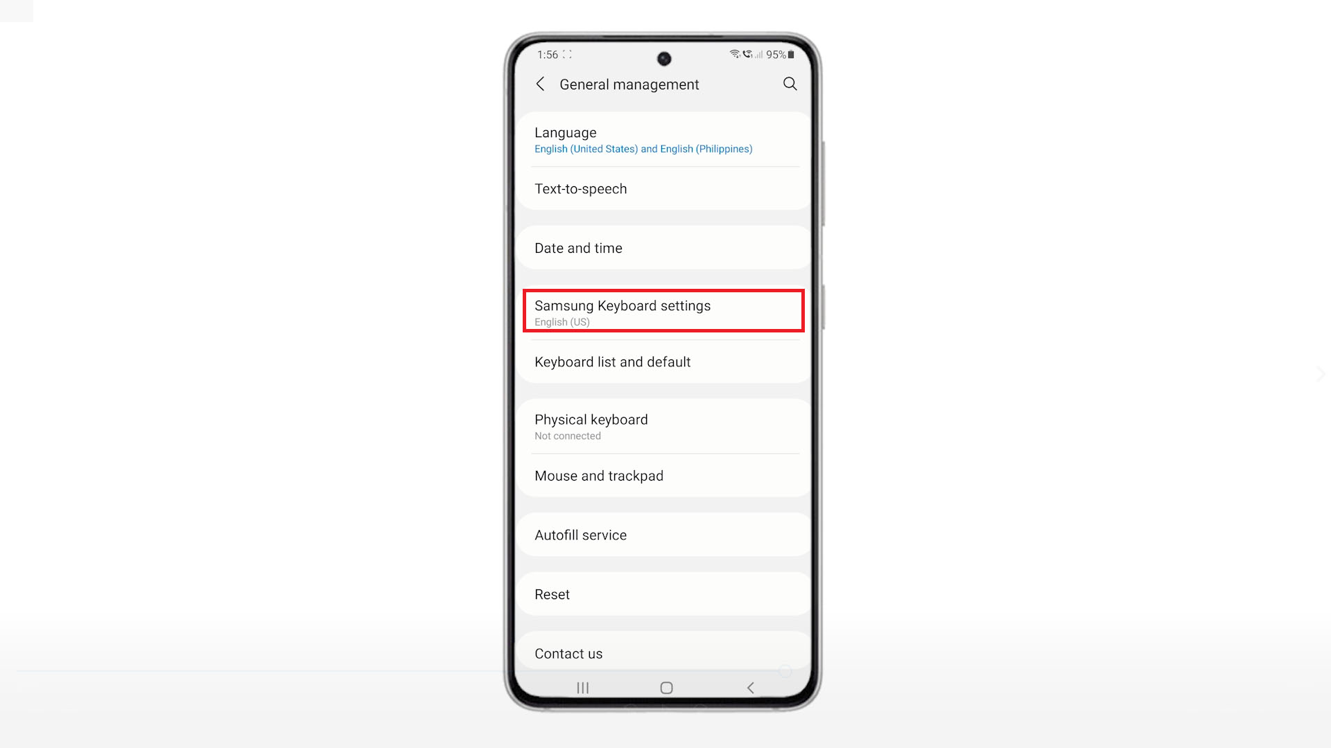 How to Reset Keyboard Settings on Samsung Galaxy S21 Restore Default