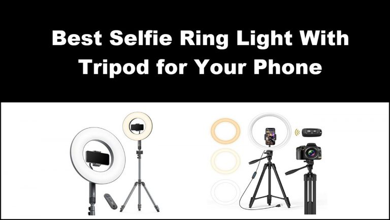 Selfie ring light with tripod