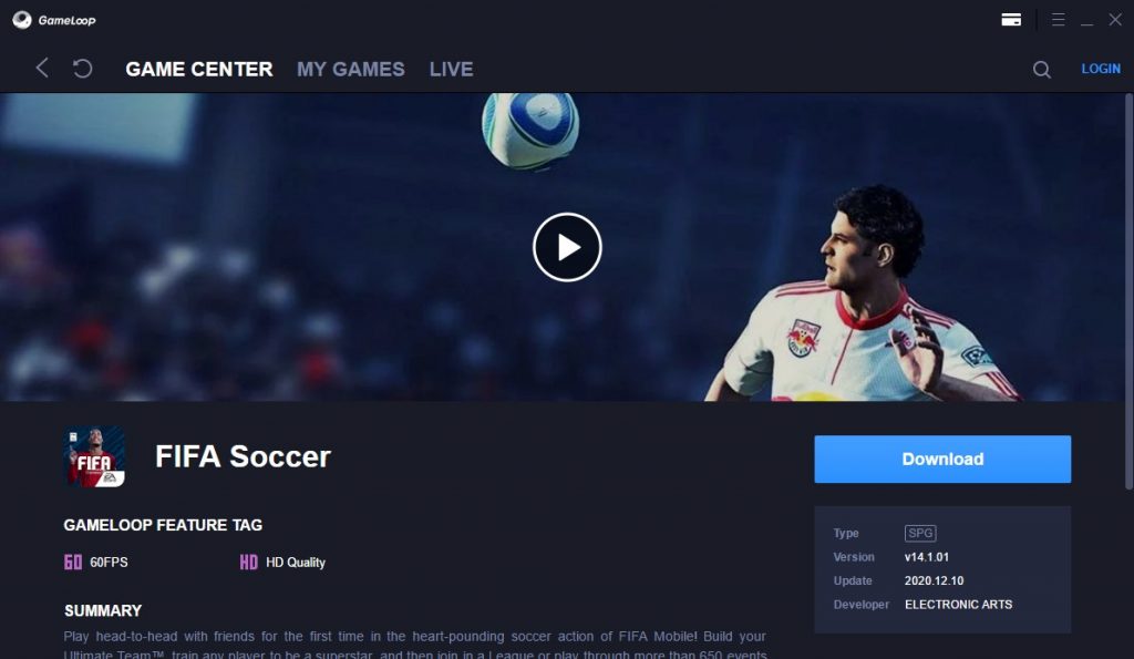 Download FIFA Soccer App for PC / Windows / Computer