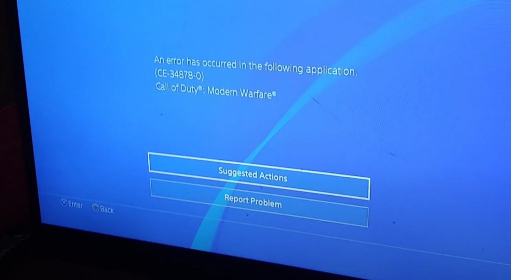 Ce 34878 0 ошибка ps4