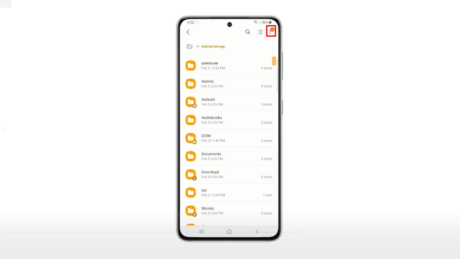 How to Create New Folder on Samsung Galaxy S21 My Files