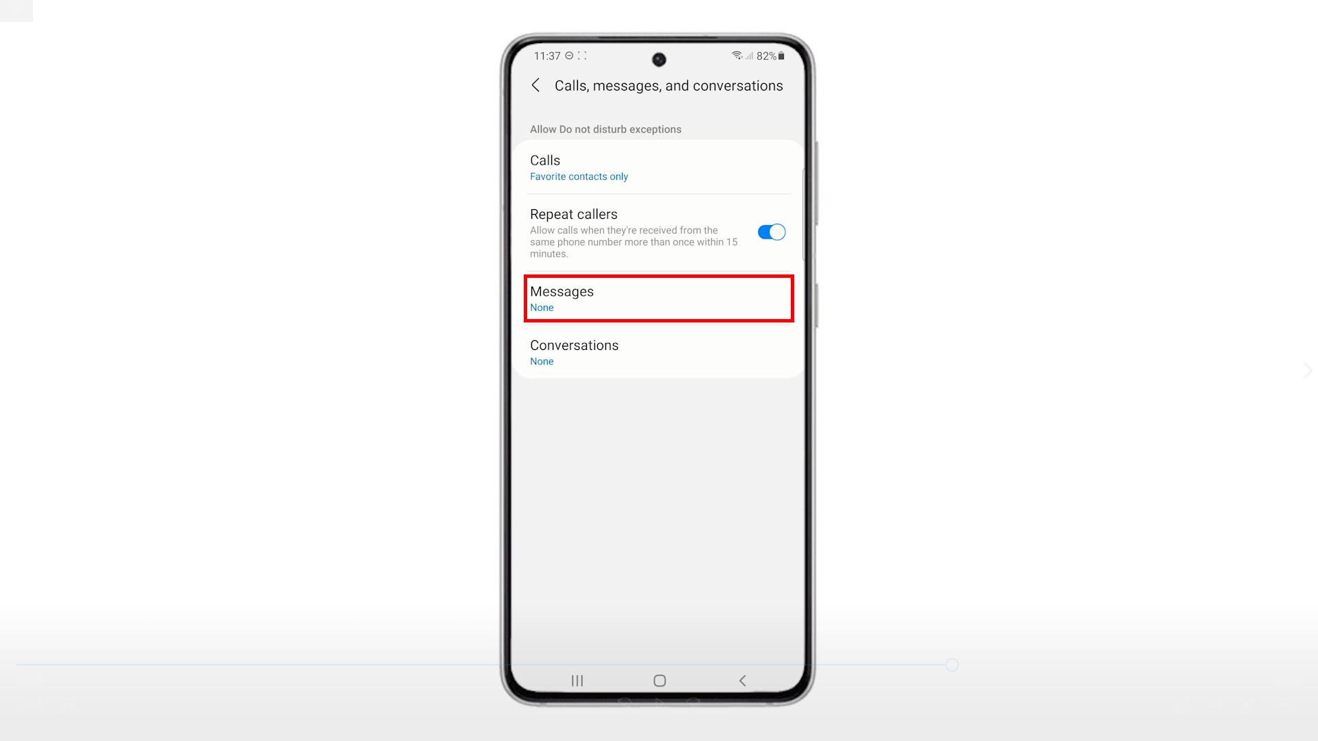 How to Set Up and Manage DND Settings on Samsung Galaxy S21 Do Not Disturb Mode