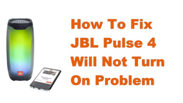 How To Fix JBL Pulse 4 Will Not Turn On Problem