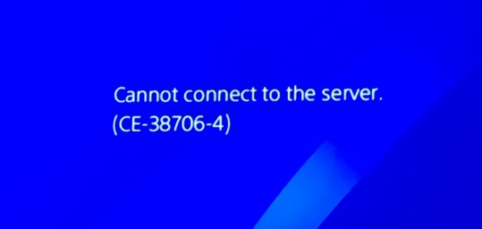 PS4 ce 39706 4 error