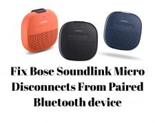 Soundlink Micro Disconnects From Paired Bluetooth device